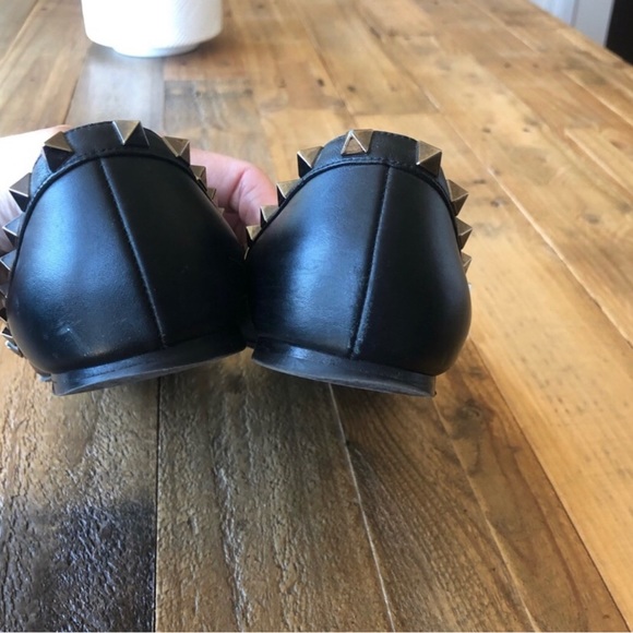 Valentino Garavani Rockstuds noir Ballerina flats size 8 - Picture 7 of 10